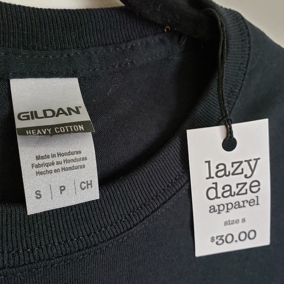 Lazy Daze Apparel longsleeve black graphic tee - Picture 3 of 3